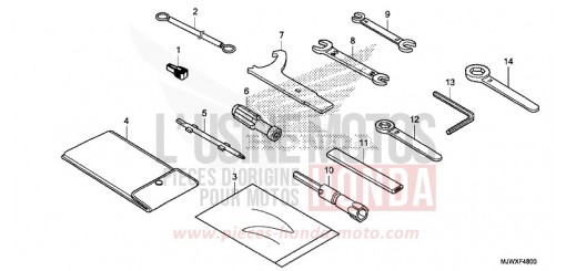 OUTIL CB500XAJ de 2018